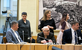 Lietuvos valstiečių ir žaliųjų frakcijos susitikimas su &scaron;vietimo profsajungomis