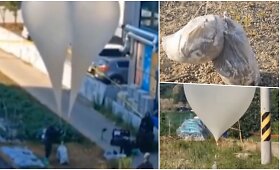 Nauja karo forma: &Scaron;iaurės Korėja atakuoja Pietų Korėją oro balionais su &scaron;iuk&scaron;lėmis ir i&scaron;matomis