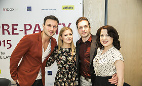 Vaidas Baumila ir Monika Linkytė dalyvavo  &bdquo;Eurovizijos&ldquo; spaudos konferencijoje Rygoje