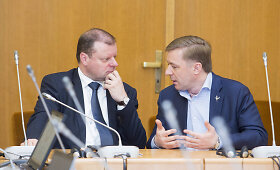 Saulius Skvernelis dalyvavo Lietuvos valstiečių ir žaliųjų sąjungos frakcijos posėdyje