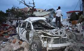 Sprogimas prie vie&scaron;bučio Somalio sostinėje