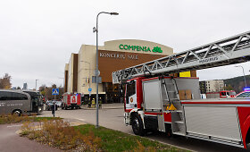 Gaisras &bdquo;Compensa&ldquo; koncertų salėje