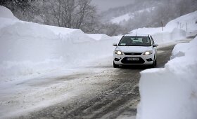 Gausus sniegas užklojo Ispanijos &scaron;iaurinę dalį
