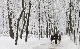 Baltarusijos sostinę užklojo gausus sniegas