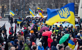 Ukrainos palaikymo mitingas, Vasario 24d.