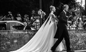 Aristokratų Pierre'o Casiraghi ir Beatrice Borromeo vestuvės Italijoje
