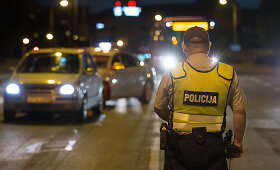 Kelių policija Vilniuje vykdė naktinį reidą