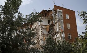 Madrido priemiestyje sugriuvo gyvenamasis pastatas