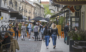 Vilniaus senamiestis penktadienio vakarą