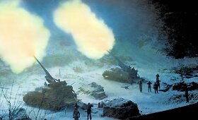 Amerikiečių karių Korėjos kare nuotraukos su grąžintomis spalvomis