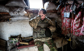 Marjinkos taika: ukrainiečių pozicijos kar&scaron;čiausiame fronto ta&scaron;ke