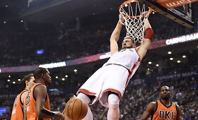 R.Westbrookas ir K.Durantas nublo&scaron;kė J.Valančiūno &bdquo;Raptors&ldquo;
