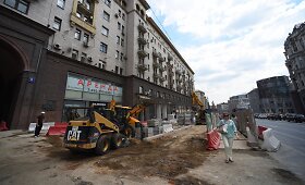 Maskvos centre vykstantys rekonstrukcijos darbai