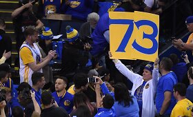 Istorinė 73-oji &bdquo;Golden State Warriors&ldquo; pergalė