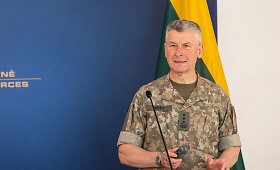 Lietuvos kariuomenės vado gen. ltn. Valdemaro Rup&scaron;io ir Portugalijos Respublikos kariuomenės vado gen. Jos&eacute; Nunes da Fonseca spaudos konferencija