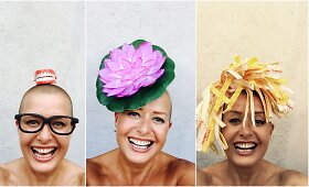 Vėžiu serganti moteris kasdien fotografuojasi su nuotaikingomis kepuraitėmis