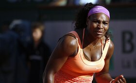 Serena Williams po metų pertraukos vėl žais &bdquo;Roland Garros&ldquo; finale