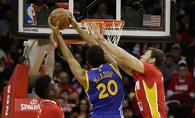 NBA: &bdquo;Warriors&ldquo; nugalėjo &bdquo;Rockets&ldquo;