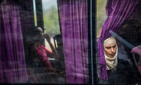 Migrantai Graikijos Lesbo saloje