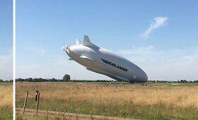 Nukrito didžiausias pasaulyje orlaivis &bdquo;Airlander 10&ldquo;