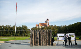 Visuomenei pristatytas Laisvės kalvos monumento realaus dydžio bandinys