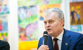 Prezidento G.Nausėdos ir jo komandos narių spaudos konferencija po vizito Utenoje