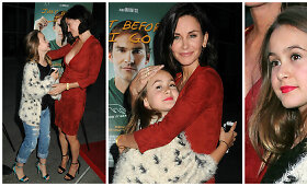 Courteney Cox su dukra Coco filmo &bdquo;Just Before I Go&ldquo; premjeroje