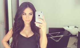 Meksikos Kim Kardashian vadinama modelis ir TV laidų vedėja Jimena Sanchez