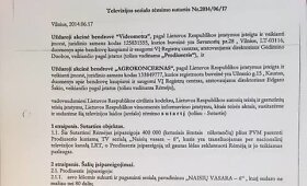 &bdquo;Naisių vasaros&ldquo; kūrimo ir finansavimo sutartys
