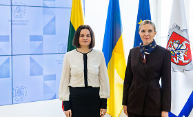 Vidaus reikalų ministrės A.Bilotaitės ir S.Cichanouskajos susitikimas