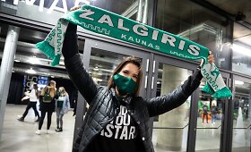 "Žalgirio" fanai plūdo į areną palaikyti mylimos komandos