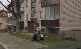 Laikinų Nakvynės namų aplinka Vilniaus Naujininkuose