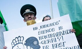 Pareigūnų profesinių sąjungų protestas Vilniuje
