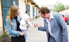 Rolando ir Vaidos Skaisgirių sūnus Atas filmavimo aik&scaron;telėje