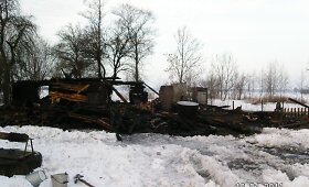 Gaisro Matulių kaime padariniai