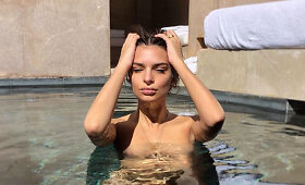 Modelio Emily Ratajkowski medaus mėnuo