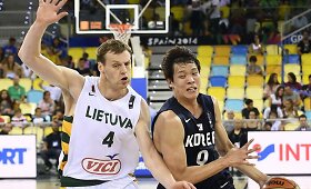 Lietuvos krep&scaron;inio rinktinės mū&scaron;is su Pietų Korėjos atstovais