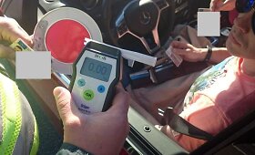 Bendro Kauno ir Panevėžio apskričių Kelių policijos reido metu nustatyti 6 asmenys vartoję alkoholio