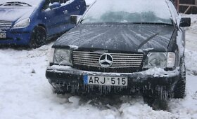 Klaipėdiečių automobilius per Kalėdas surakino ledas