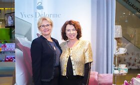Žinomos vilnietės mėgavosi prancūzi&scaron;ku vakaru interjero salone 