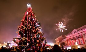 Naujųjų metų sutikimas prie Vilniaus rotu&scaron;ės