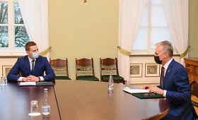 Kandidatas į kultūros ministrus Simonas Kairys atvyko į Prezidentūrą