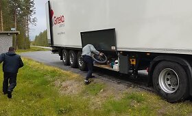 Vaikų dviračius pavogę &bdquo;Girteka&ldquo; vairuotojai Norvegijoje sukėlė skandalą