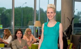 Agnės Byčiūtės-Jankauskienės demonstruota lino suknelė sukaukė daugiausia publikos dėmesio