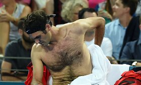 Rogeris Federeris sezoną pradėjo pralaimėtu setu, tačiau i&scaron;kovota pergale