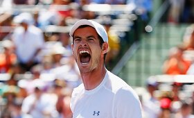 Andy Murray ketvirtą kartą karjeroje pateko į Majamio turnyro finalą