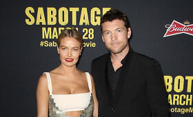 Samas Worthingtonas ir Lara Bingle filmo &bdquo;Sabotažas&ldquo; premjeroje