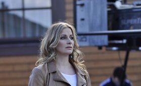 Au&scaron;ra &Scaron;tukytė filmo &bdquo;Moterys meluoja geriau. Kristina&ldquo; filmavimo aik&scaron;telėje