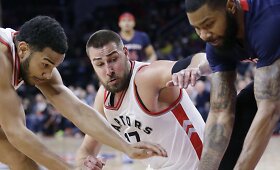 Jonas Valančiūnas Detroitą paliko nuleista galva