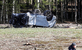 Susprogdintas Zacharo Prilepino automobilis